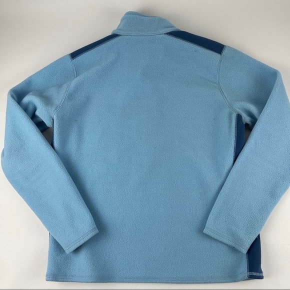 Eddie Bauer Fleece Pullover Womens Blue Quarter Zip - Picture 7 of 7